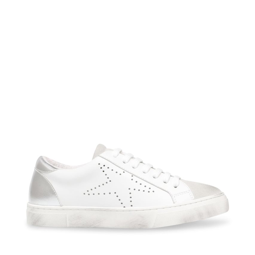 White Steve Madden Rezza Women\'s Sneakers | PH 0261DP16